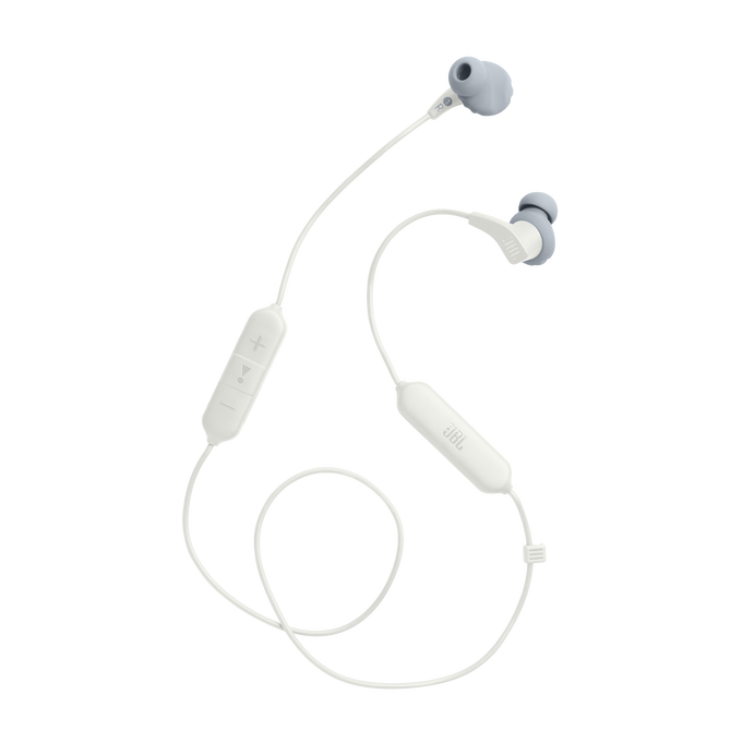JBL Endurance Run 2 Wireless - White - Waterproof Wireless In-Ear Sport Headphones - Detailshot 4 image number null